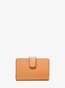  Michael Kors Small Crossgrain Leather Bi-Fold Compact Wallet