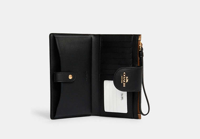 Coach Phone Wallet In Colorblock Signature Canvas