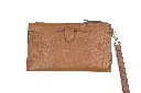 Tory Burch Chelsea Leather Wristlet (Cortado)