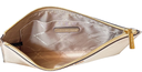 MK Jet Set Travel Leather Wristlet (Pale Gold)