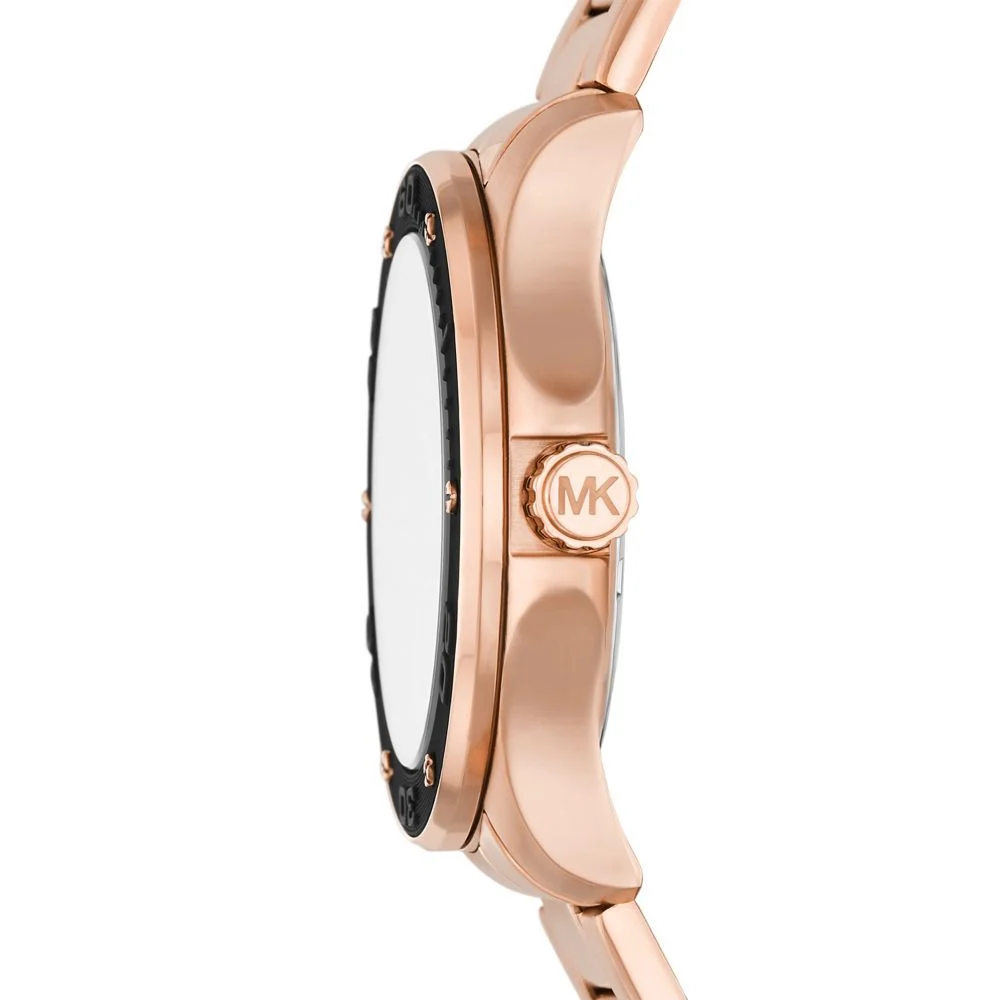 Michael Kors Men's Nolan Three-Hand Date Rose Gold-Tone Watch