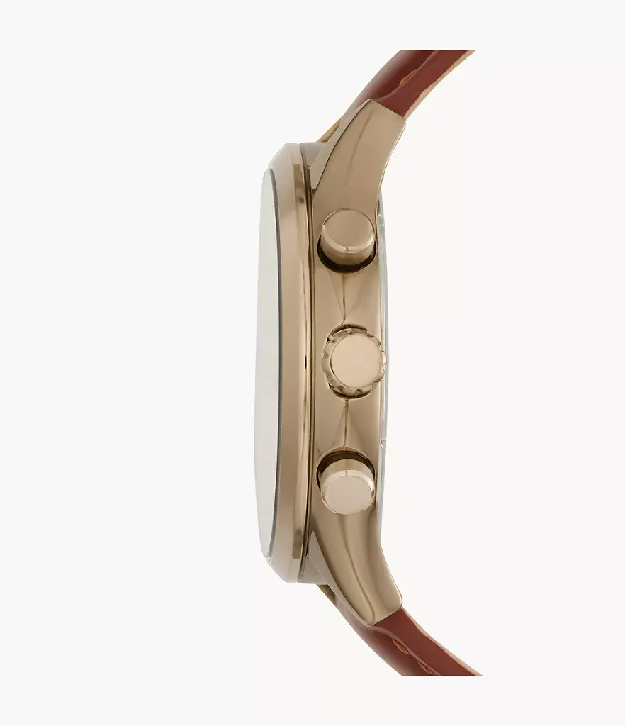 Fossil Men's Fenmore Multifunction Brown Leather Watch