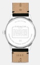 Coach Women's Baxter Watch 39 mm, Grey (Graphite//Nature's Delight) Strap.