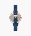 Kate Spade New York Metro Two-Hand Blue Leather Watch