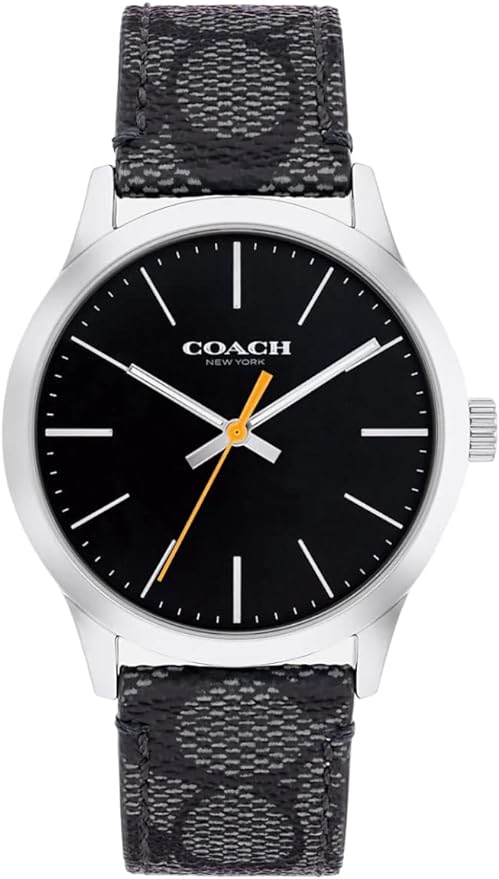 Coach Unisex Baxter Watch 39 mm, Grey (Graphite//Nature's Delight) Strap