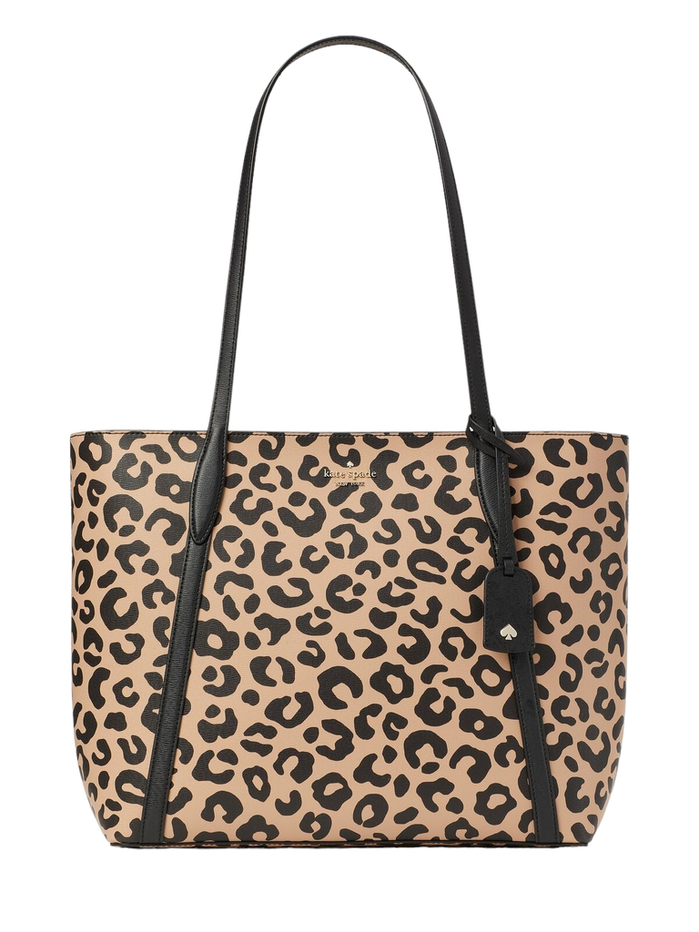 Kate Spade Cara Leopard Large Tote Women's Leather Handbag