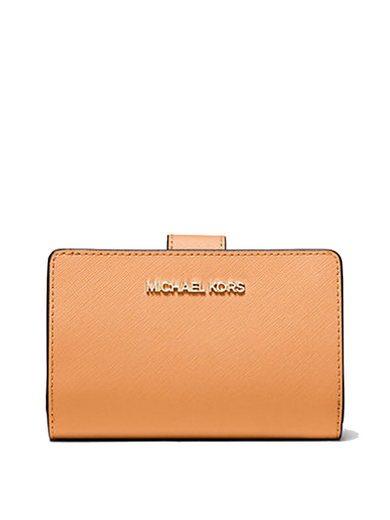  MK Small Crossgrain Leather Bi-Fold Compact Wallet