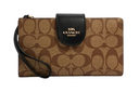 Coach Phone Wallet In Colorblock Signature Canvas