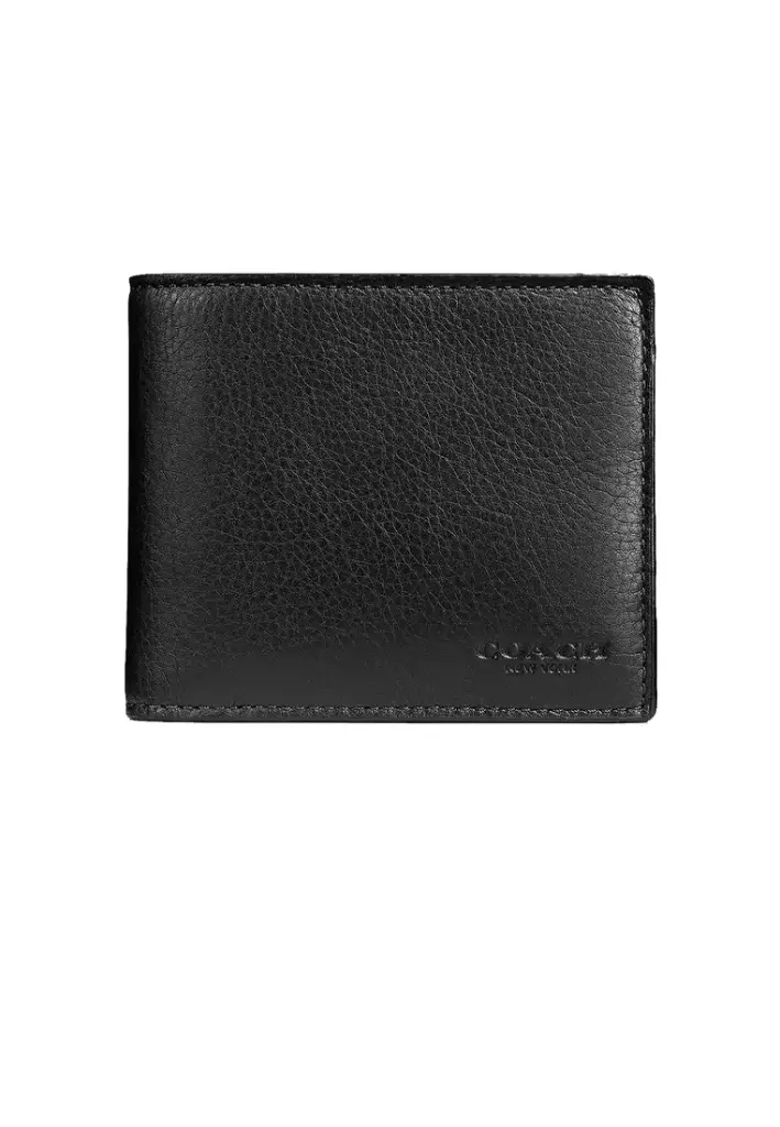 Coach Men's 3 In 1 Wallet (Black)
