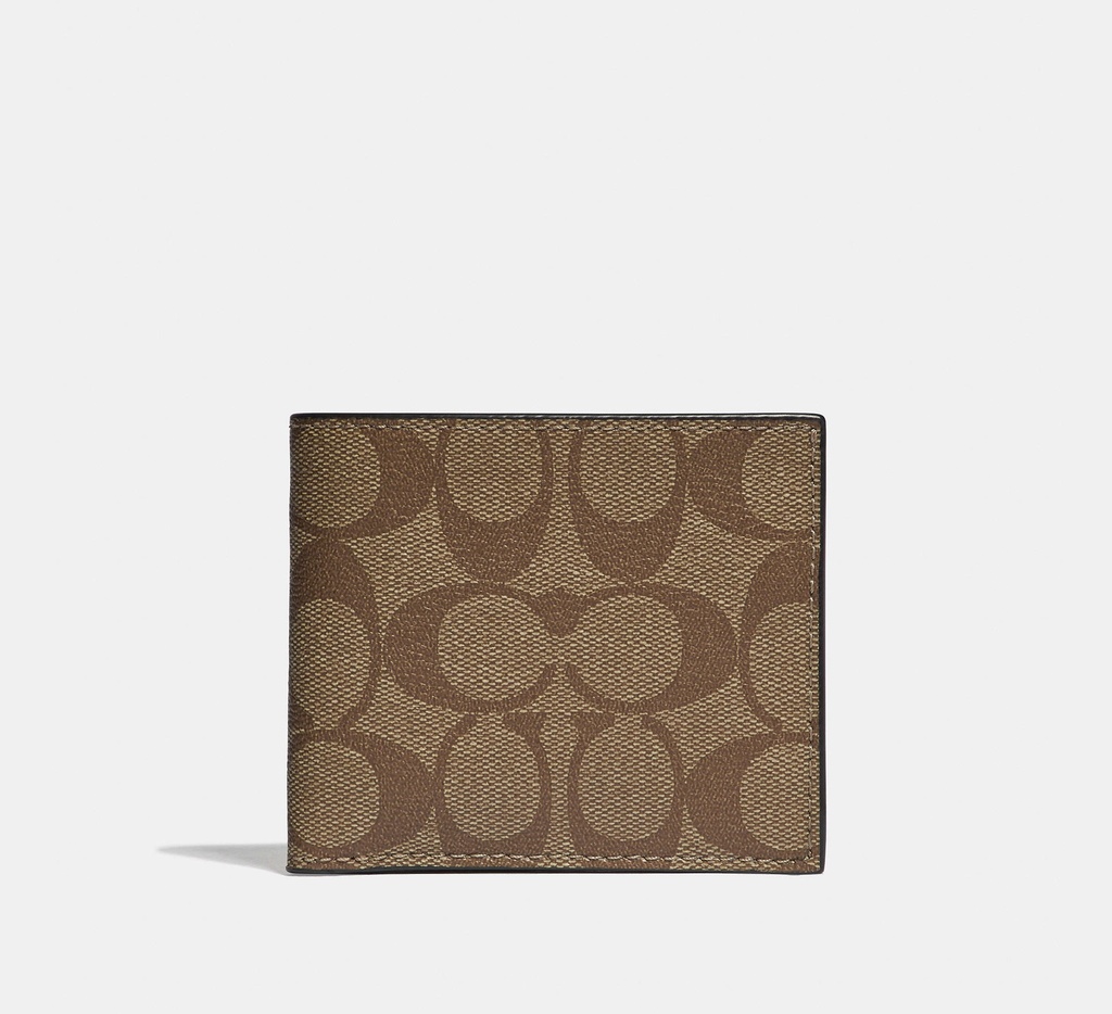 Coach Id Billfold Wallet In Signature Canvas 