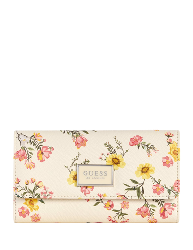 Guess Abree Floral Trifold Wallet