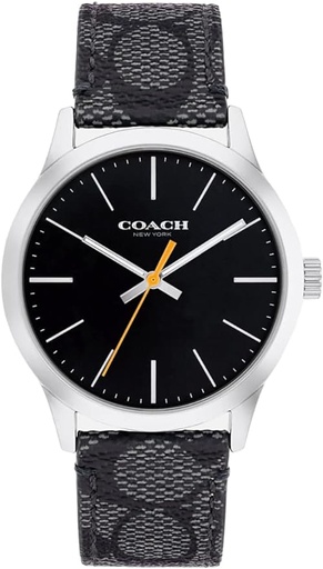 Coach Unisex Baxter Watch 39 mm, Grey (Graphite//Nature's Delight) Strap