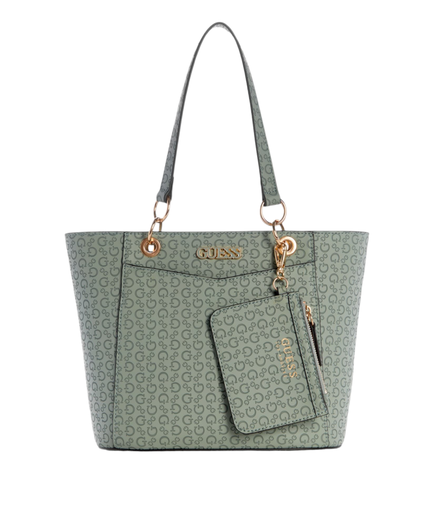 Guess Zakaria Debossed Logo Carryall (Moss Green)