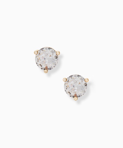 Kate Spade New York Women's Earrings Clear - Cubic Zirconia & Crystal Round Stud Earrings